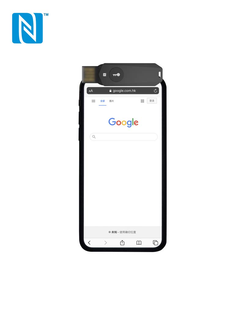 eSecuFIDO-FD203 FIDO 2 USB-A+NFC+BLE Token-Negro