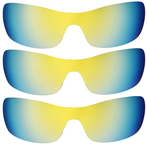 IMYTPFT Lot de 3 Verres polarisés Oakleys Antix Or 24 carats, Or 24 carats., Taille Unique