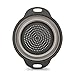 Glad Collapsible Colander Strainer - 2L | Small Pasta Drainer for Kitchen, Vegetables, and Fruit | Round Plastic Foldable Draining Basket for Easy Storage