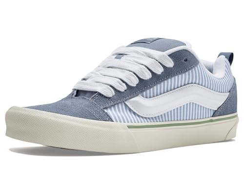 Image of Vans Unisex Knu Skool Sneaker, Stripes Glacial Slate, 10.5 US Men