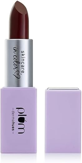 Plum Velvet Haze Matte Lipstick with SPF 30 | Powder Matte Finish | Highly Pigmented | With Ceramides | 12 Comforting Cocoa
