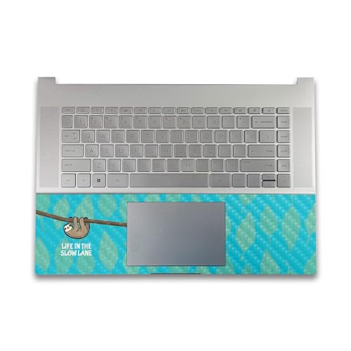 Image of Carbon Fiber Gaming Skin Compatible with HP Envy x360 16 inch (2023) - Slow Sloth - Premium 3M Vinyl Protective Wrap Decal Cover - Easy to Apply | Crafted in The USA by MightySkins