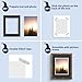 Mat Board Center, Pack of 5, 11x14 for 8x10 Photo Picture Double Mats - Acid Free, 8-ply Thickness, White Core - for Pictures, Photos, Framing (Black Over Silver)
