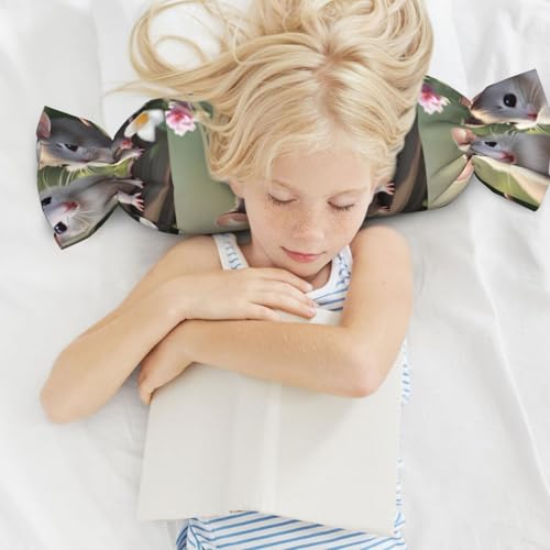 Almohada de espuma viscoelástica negra tamaño único miniatura 6