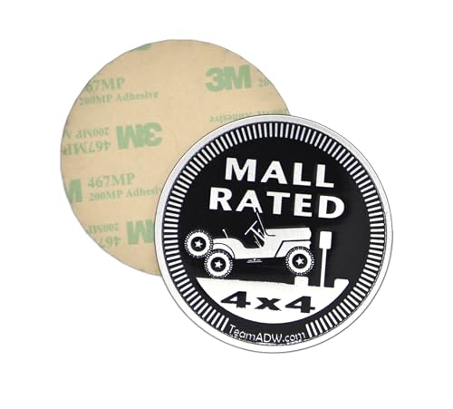 Image of Mall Rated Badges for Jeep (Set of 2) - USA Made (Fits CJ Jeep)