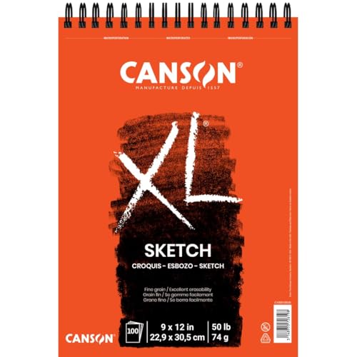 Papier Canson XL de Croquis 9"x12" de haute qualité pour artistes exigeants