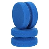 2Pcs Paint Sponge Applicator for Furniture & Car Detailing 3.1 Inch Double-Side Round Detail Sponge Round Painting Sponges for Watercolor Art Paint Craft Pottery Clay Waxing & Cleaning