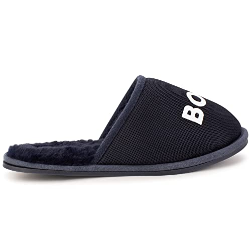 BOSS - Chaussons avec Logo Bleu 100% Textile 36