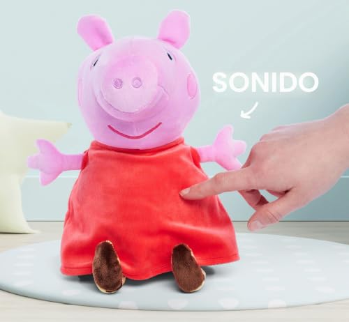 Peluche Peppa Pig con sonido de 25cm marca Simba para niños pequeños 4
