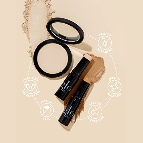 Glo Skin Beauty Loose Base Mineral Powder Foundation - Lightweight Makeup Offers Buildable Coverage From Sheer To Full, Dewy Finish (Natural Light) #TOP1