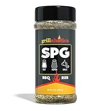Grillaholics Salt Pepper Garlic Seasoning - SPG Rub Seasonings - The Perfect All Purpose Seasoning & BBQ Rub