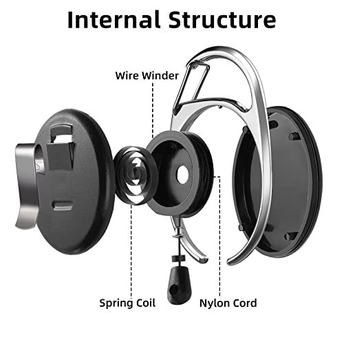 18Pcs Retractable Badge Holders – Badge Reels Retractable For Nurses – Id Badge Holders Retractable With Badge Clip And Retractable Keychain – Badge Holder Retractable Clip With Upgraded Grid Tape #TOP1