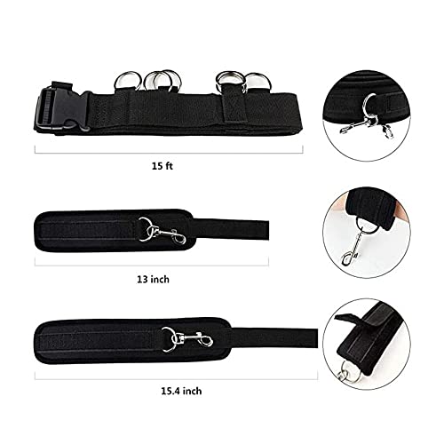 SMグッズ ベッド拘束 固定ベルト SMセット 手枷 足枷 開脚 拘束具 コスプレ 男女兼用 調節可能 SM初心者 - 画像2