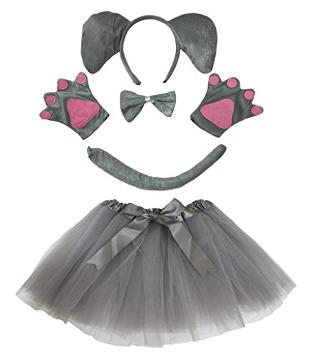 Costume éléphant 5 pièces taille unique pour un déguisement rapide adulte
