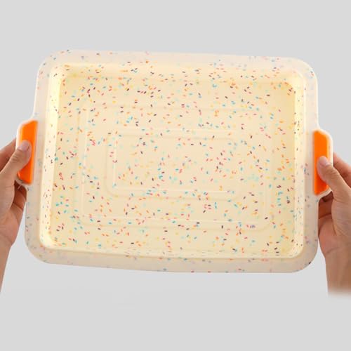 Bandeja de silicona Alasum rectangular con asa portátil para repostería casera 5