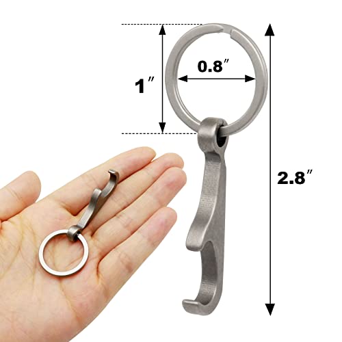 Green Beret Tactical Titanium Bottle Opener Keychain, Small Can Opener/Beer Bottle Opener With Key Ring Outdoor Bar Edc Multi Tool(1 Pack) #TOP2