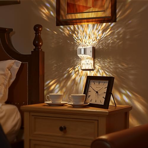 Image of Briignite Night Light, Sliver Night Lights Plug into Wall, LED Projector Night Light, Soft White for Bedroom, Dimmable Brightness Dusk to Dawn Nightlight for Kids, Bathroom, Gaming Room, Home Decor
