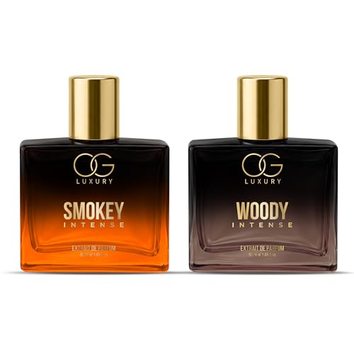 Image of India's First & Strongest Perfume Combo | Smokey & Woody Intense Extrait De Parfum | Luxury Fragrances | Long lasting, Premium Perfume For Man | For All Occasions | Gift for Men, 50 ml Each, Pack of 2