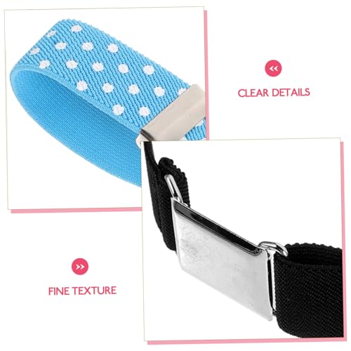 Beaupretty 3pcs Adjustable Elastic Boys and Girls Belts for Boys and Girls Stretchy Waist Belts Red Blue and Black for Jeans Pants and Dresses3