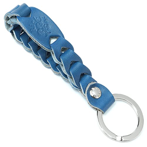 リングチェーンキーホルダー 栃木ブルー 【Ricky's】 鍵 紛失防止 キー 落下防止 スマートキーケース キーケース スマートキー リングキー キーリング キーホルダー キーストラップ キーカバー キーキャップ メンズ レディース 本革 革 栃木レザー