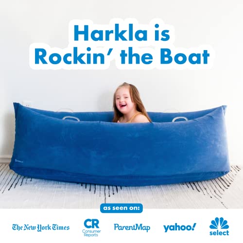 Harkla Hug Autism Sensory Chair (48 inches) - Inflatable Sensory Peapod for Children with Sensory Needs - Therapeutic Compression Sensory Toys | Kids 2 to 6 | Pea Pod, Air Pump - Image 4