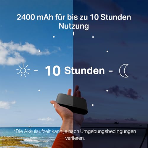 Mercusys Mobiler WLAN Router MT110, tragbares WLAN für unterwegs ohne Vertrag, 4G LTE 150 Mbps, Verbindung...