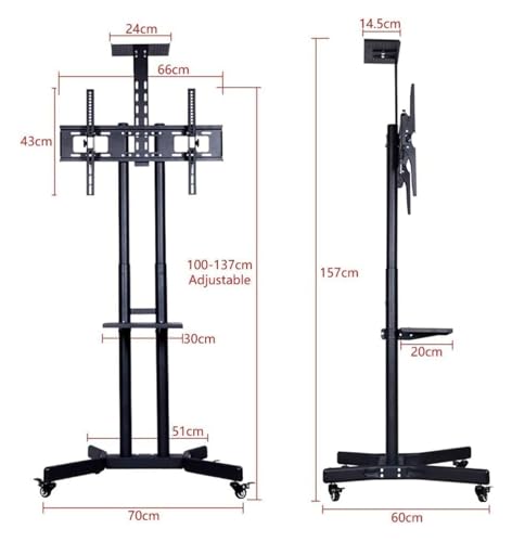 Soporte móvil para TV con ruedas miniatura 2