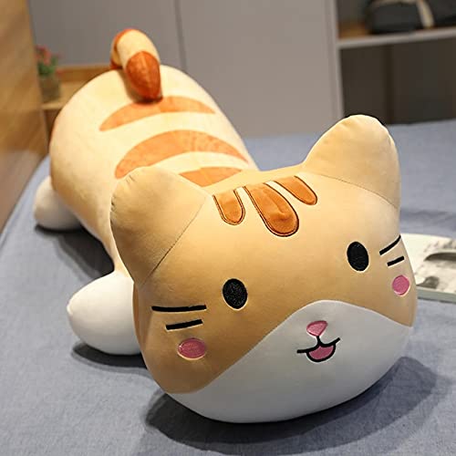 MKZHANG Süße Katze mit Bällen Plüschtiere Kuscheltiere Katzenkissen Puppen Sofakissen Big Aniamls Kissen Kawaii Plüschkatzenpuppen-60cm Cover