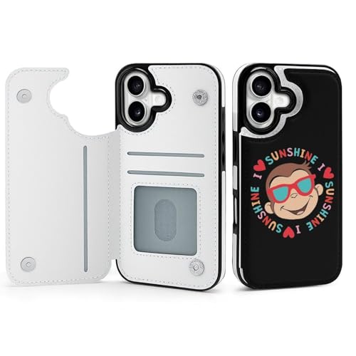 手帳型 おさるのジョージ (1) 対応 iPhone 17 ケース カード収納 スマホケース 財布型 携帯ケース 軽量 全面保護 スタンド機能 おしゃれ お祝いギフト
