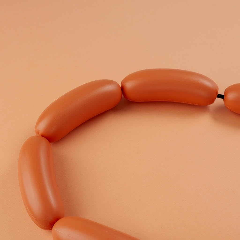 Balvi Guinzaglio cane Hot Dog Colore marrone Trendy guinzaglio per passeggiate con stile Plastica 110