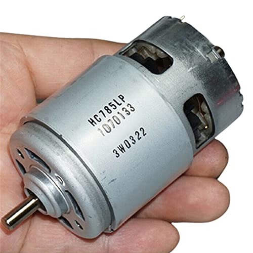 Leloo Lcuihong-Mini-Gleichstrommotor RS-775. Bohrer & Schraubendrehivermotor, DC 12V-20V 18V 19000RPM, Hochgeschwindigkeits-hohe Leistung, Drehmoment-Garten-Elektrowerkzeuge Motor DIY Ersatzteile Cover
