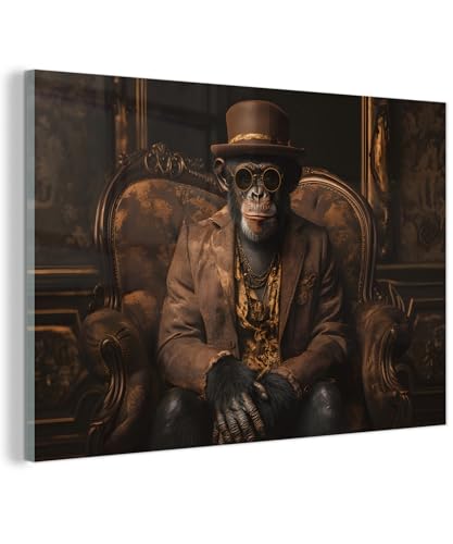 MuchoWow© Impression sur Verre 120x80 cm Décoration Salon Moderne Tableau en Verre pour Chambre...