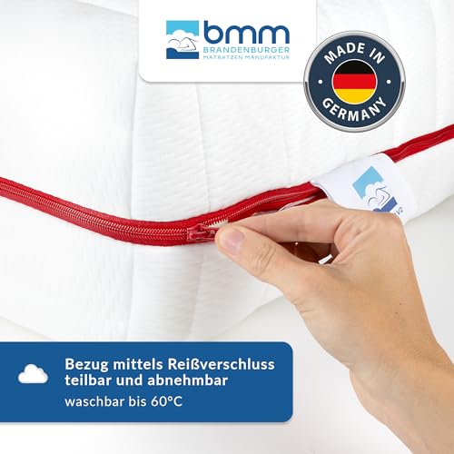 BMM Matratze 140x200 cm Klassik 19 Härtegrad H4 extra fest/Kaltschaummatratze Öko-Tex...