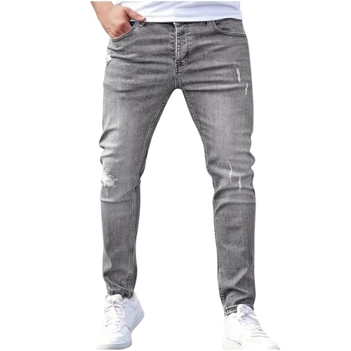 Man Pants Jeans for Mens Faux Denim Workout Athletic Running Western Straight Leg Long Leg Fall Winter Jeans 2025