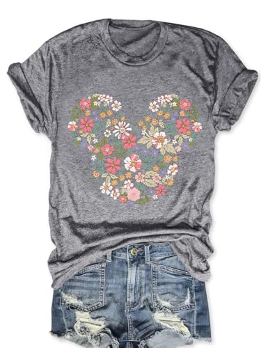 Image of Magic Kingdom Castle Shirt Holiday Short Sleeve Boho Clothes for Women