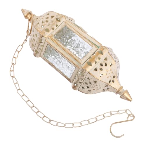 SOIMISS Portavelas Colgante De Hierro y Blanco Soporte Decorativo Estilo Europeo Compacto para Salón y Mesa Diseño Elegante y Fácil De Limpiar