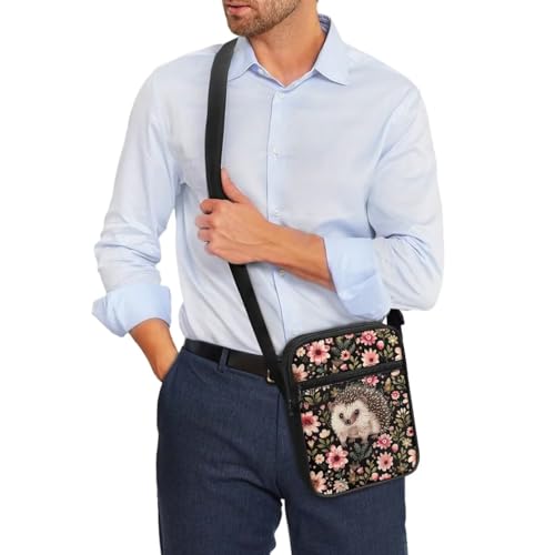 Small Messenger Bag Small Crossbody Bags for Women Men Sling Bag with Adjustable Strap and Pockets3