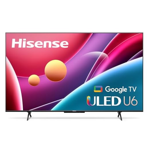 Hisense ULED 4K Premium 75U6H Quantum Dot QLED Series 75-Inch Smart Google TV, Dolby Vision Atmos, Voice Remote, Compatible with Alexa (2022 Model) Black