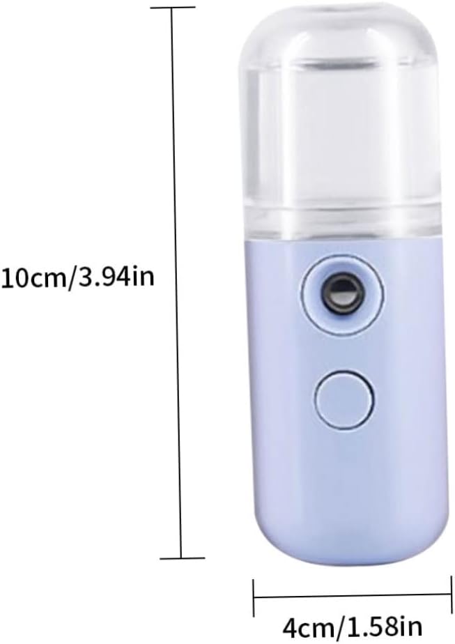 Havamoasa Nano Facial Mister,Facial Steamer,Mini Face Steamer,Mini Steamer USB Rechargeable Mist Sprayer for Face Daily Makeup Skin Care Blue 30ml : Beauty & Personal Care