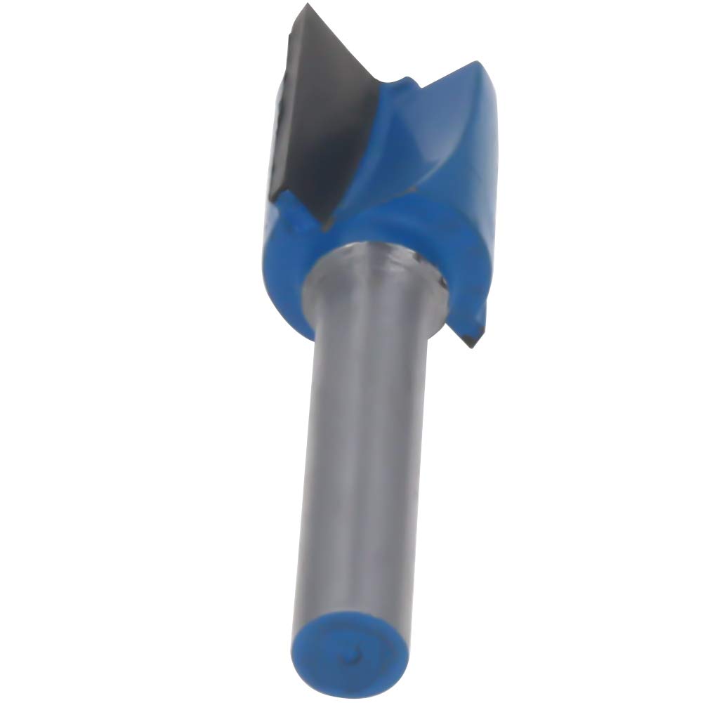 Utoolmart 1/4-Inch Shank 5/8-Inch Cutting Dia 2-Flute Carbide Tipped Cleaning Bottom Router Bit Cutter 1Pcs