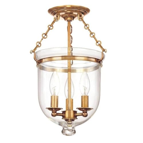 Hudson Valley Lighting 251-AGB-C1 Hampton - Three Light Flush Mount
