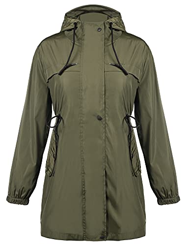 Irevial Giacca Donna Antipioggia Giacca a Vento
