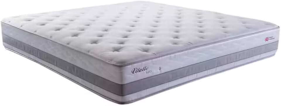 Herval Vitalle Colchão King Size com Molas Maxspring, Cinza, 193x203x31 cm, 37 kg, Suporta até 140 kg