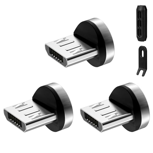 AXFEE Adaptador de Carga Magnético de 540 Grados, 3 en 1 Reemplazo del enchufe magnético...