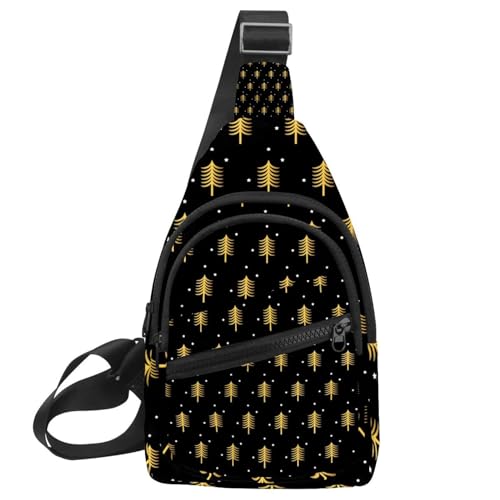 Sac de poitrine pour femmes à motif étoilé bleu et rouge