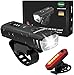 KINSAM Upgraded LED Fahrradlicht Set,USB Wiederaufladbare Fahrrad Licht Vorne Rücklicht,StVZO Zugelassen Fahradbeleuchtungsset LED,IPX-4 Wasserdicht Fahradbeleuchtungsset LED,Fahrrad Zubehör