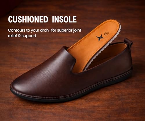 Image of Kraasa Men's Jutis Ethnic Casuals, Slip-on Closure, Stylish Loafers | Perfect for Formal Wear, Business and Parties