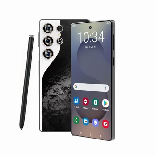 ExAchat C26 Ultra Cell Phone,5G Unlocked Phones with Built-in Pen,Android 15 Smartphone 8GB+256GB Storage,6.8