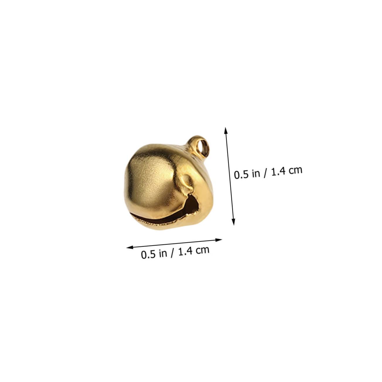 PRETYZOOM 200Pcs Christmas Bells Decorative Iron Bells for Crafts Tree Ornaments and Holiday Decor Joyful Sound for Festive Atmosphere Craft