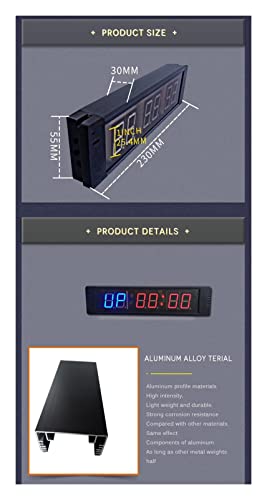 Cronómetro digital para gimnasio con control remoto miniatura 6